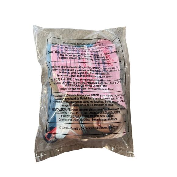 MCDONALDS Happy Meal Toy (2000) BARBIE #3 Paralympic Becky Figurine SEALED NEW - Picture 3 of 4